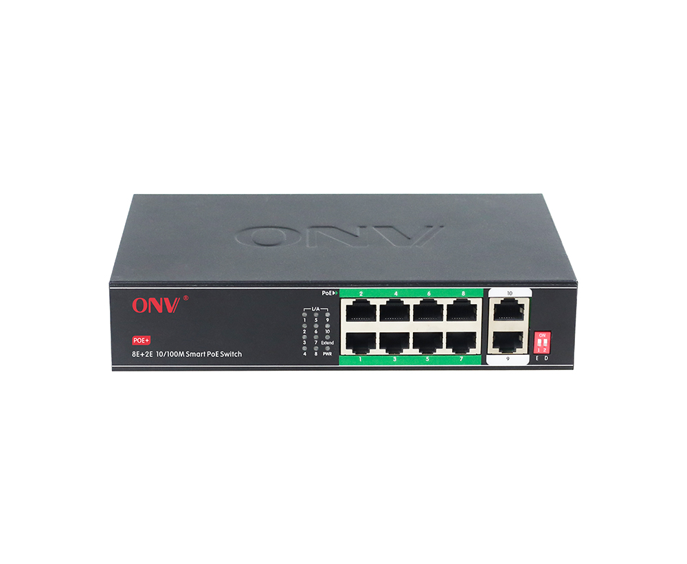 10/100M 10-port smart PoE switch