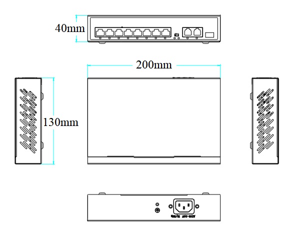 PoE switch, PoE switch watchdog, PoE switch 11 port