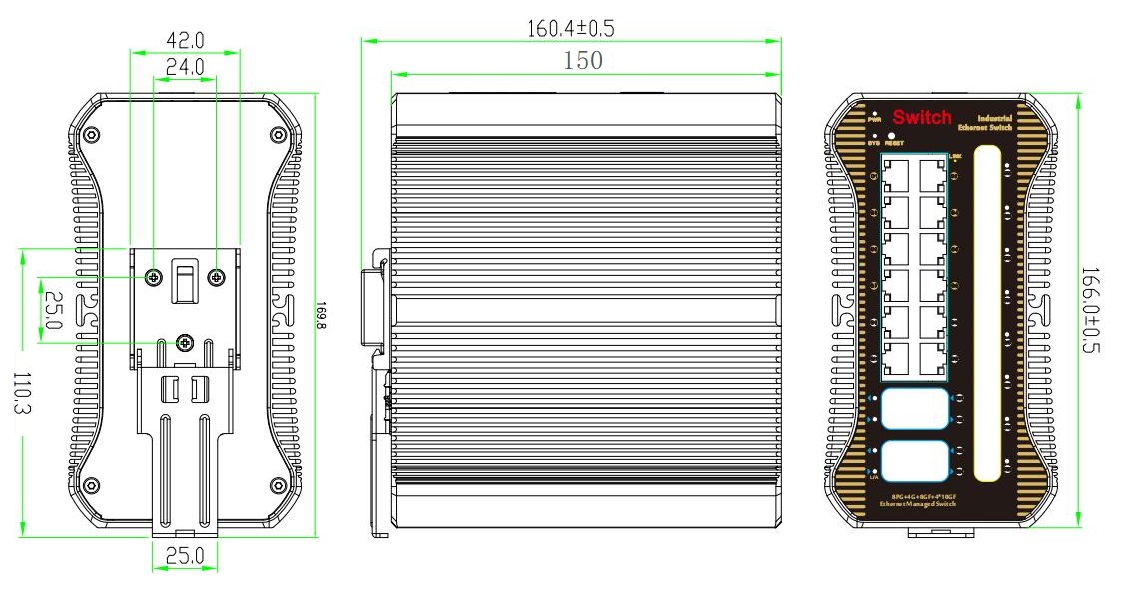 managed industrial Ethernet switch, industrial switch, industrial Ethernet switch 