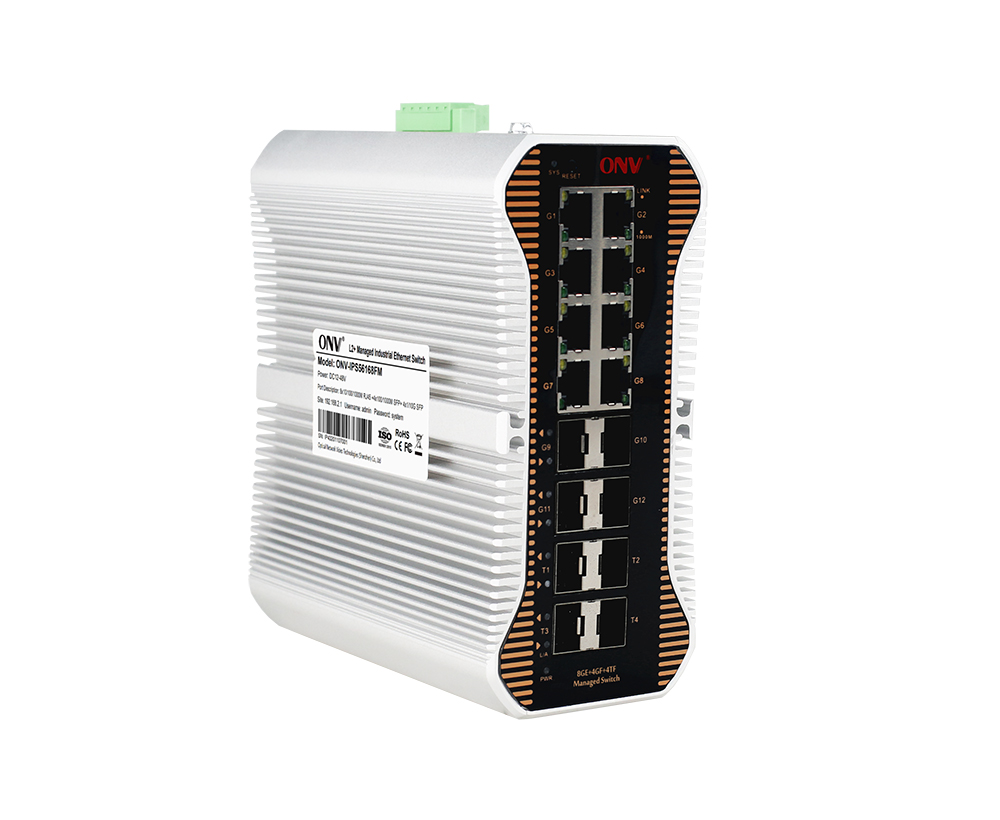 10G uplink 16-port L2+ managed industrial Ethernet switch