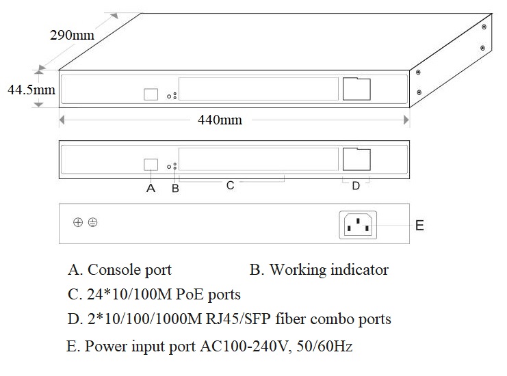 26-port managed PoE switch, PoE switches, PoE switch?managed PoE switch