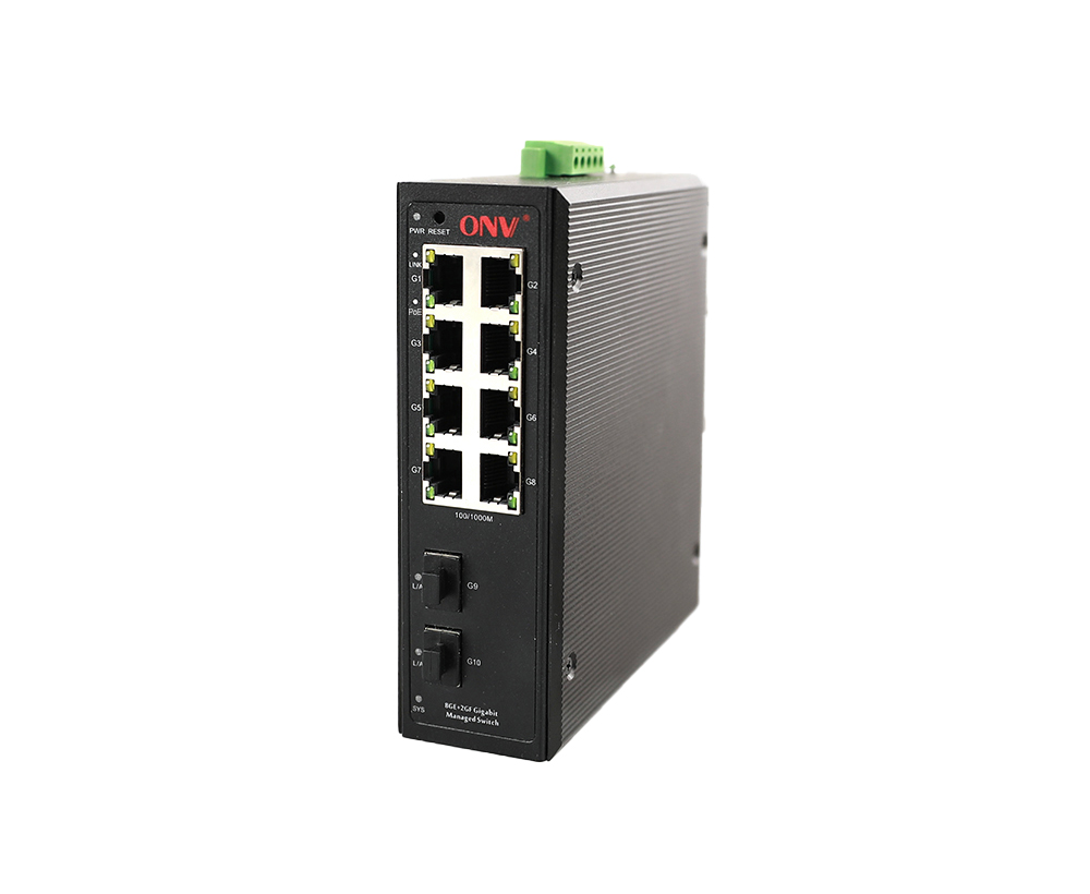 Gigabit 10-port Easy managed industrial PoE switch