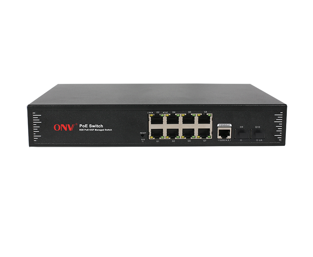 Gigabit 10-port L2+ managed PoE switch