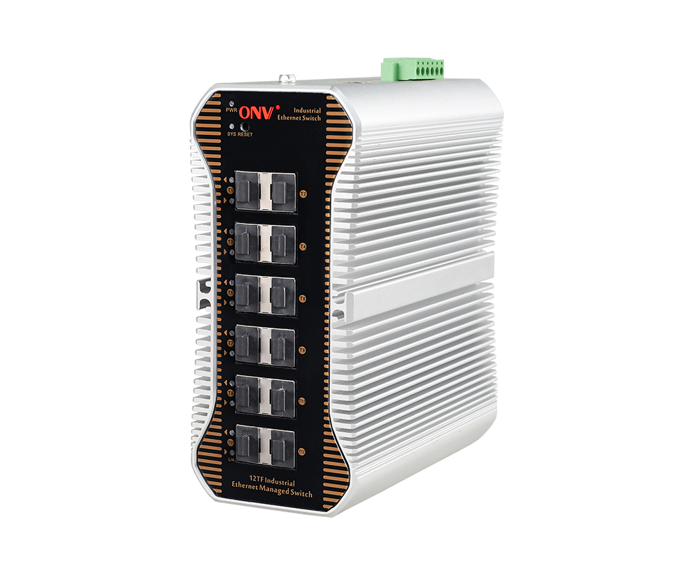 10G 12-port L3 managed industrial Ethernet switch