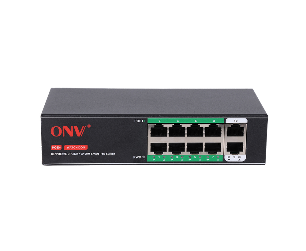 10/100M 10-port smart PoE switch
