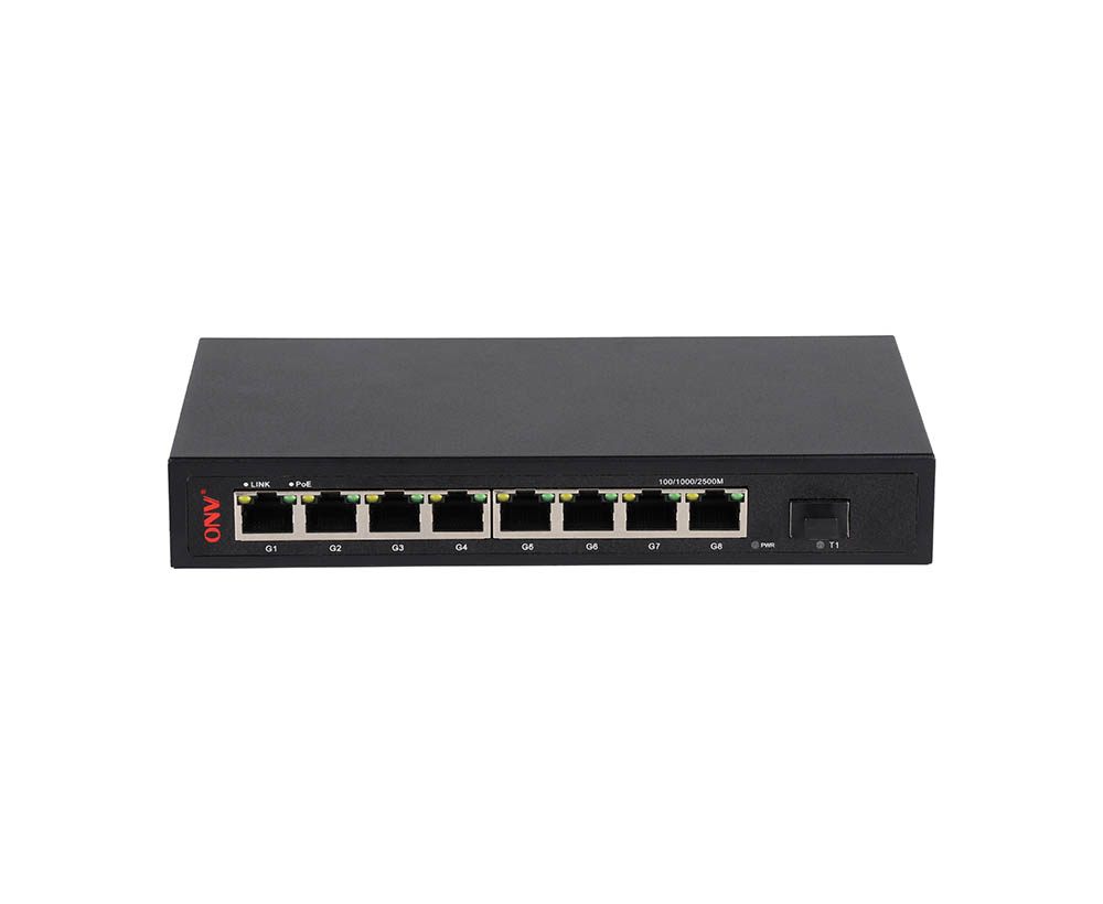 2.5G 9-port PoE switch
