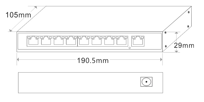 9-port 2.5G Ethernet switch, 2.5G Ethernet switch, Ethernet switch