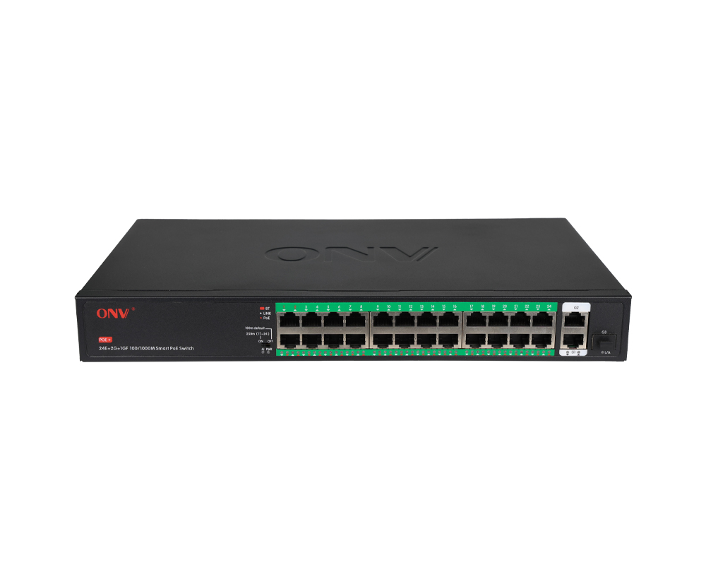 Gigabit uplink 27-port PoE switch