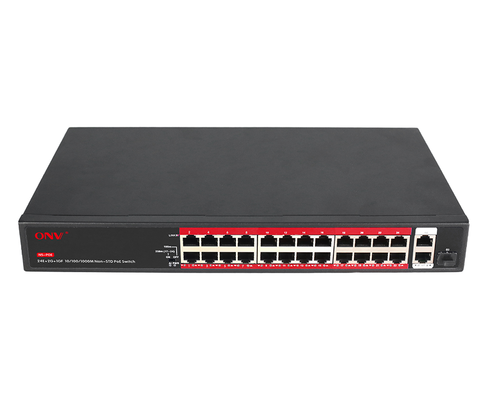 Gigabit uplink 27-port non-standard PoE switch