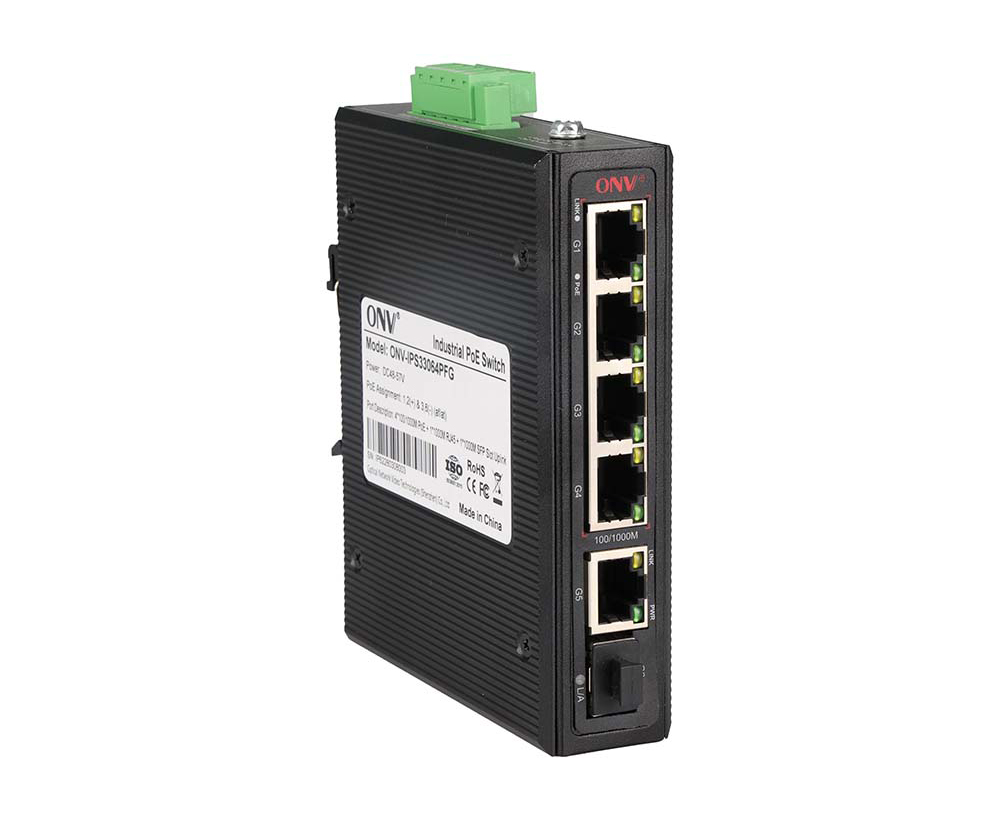 Gigabit 6-port industrial PoE switch