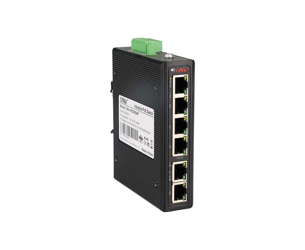 Gigabit 6-port industrial PoE switch