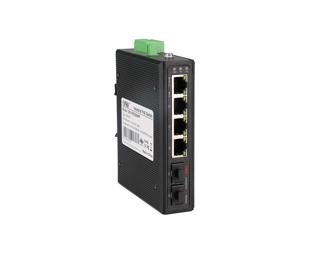 Gigabit 6-port industrial PoE switch