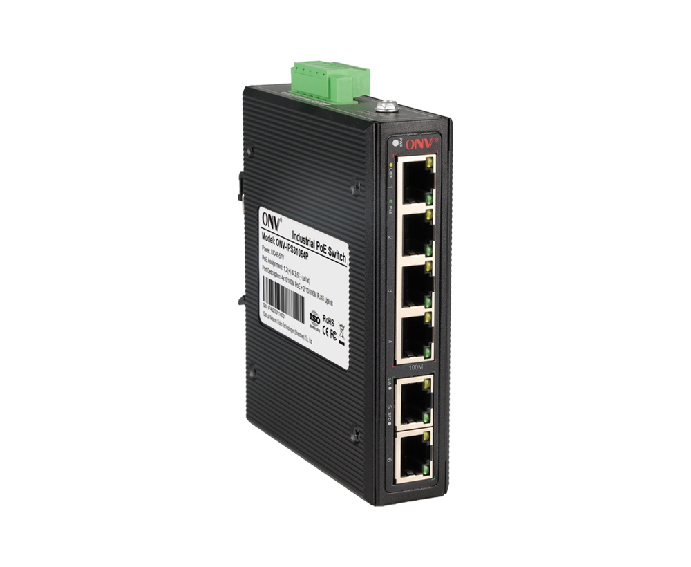 10/100M 6-port industrial PoE switch