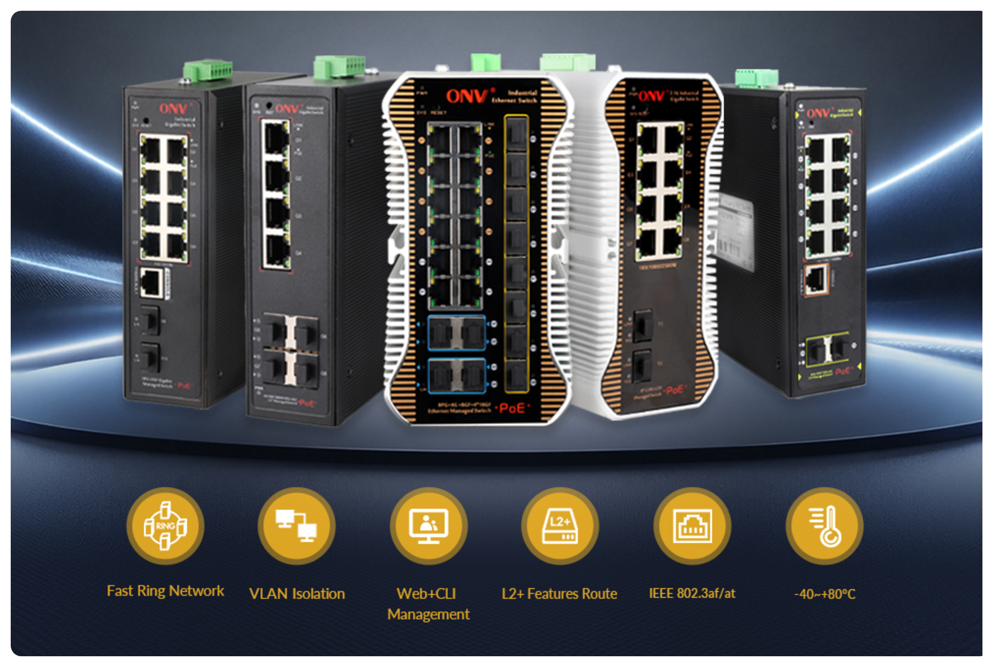 industrial PoE switch, PoE switch supplier, security network switch