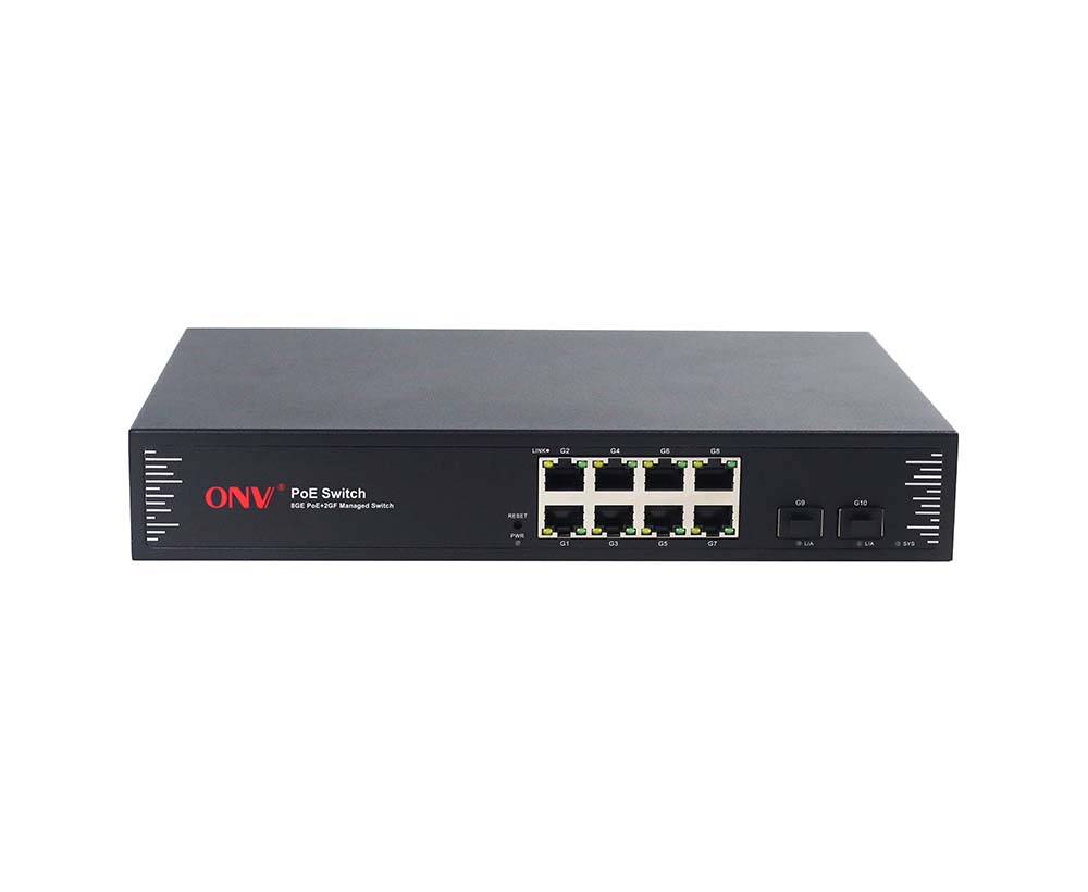 Gigabit 10-port Easy managed PoE switch