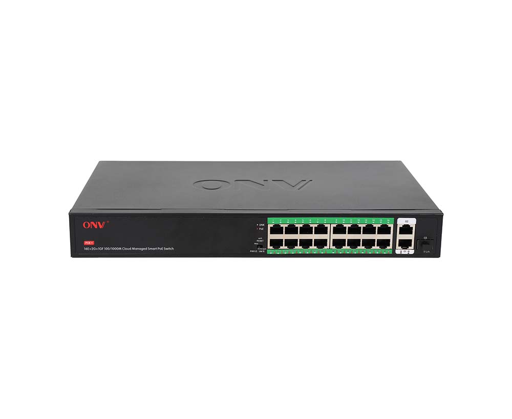 Gigabit uplink 19-port Easy managed PoE switch